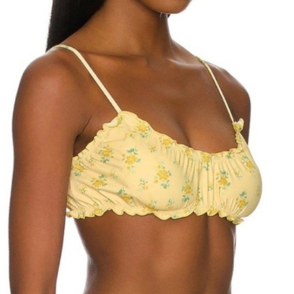 New!Frankie's Bikinis × Gigi Hadid Arabelle Floral Bikini Top - Picture 2 of 10